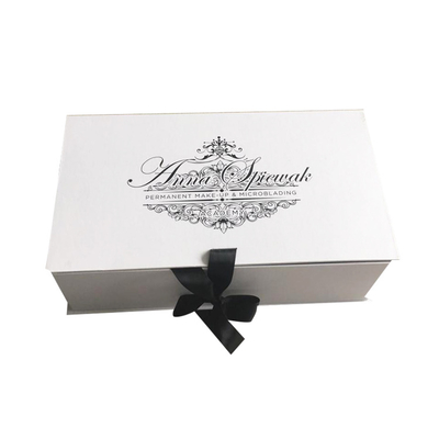 Handmade Custom Logo White Art Paper Gray Board Gift Packaging Collapsible Box For Clothes