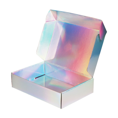 La cartulina de envío reciclada de Moq de los materiales del laser de la cartulina baja de la belleza acanaló los cartones que empaquetaban la caja de envío plegable para el regalo